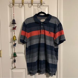 Fat Face Men’s Navy and Red Polo Short Sleeve Shirt XXL